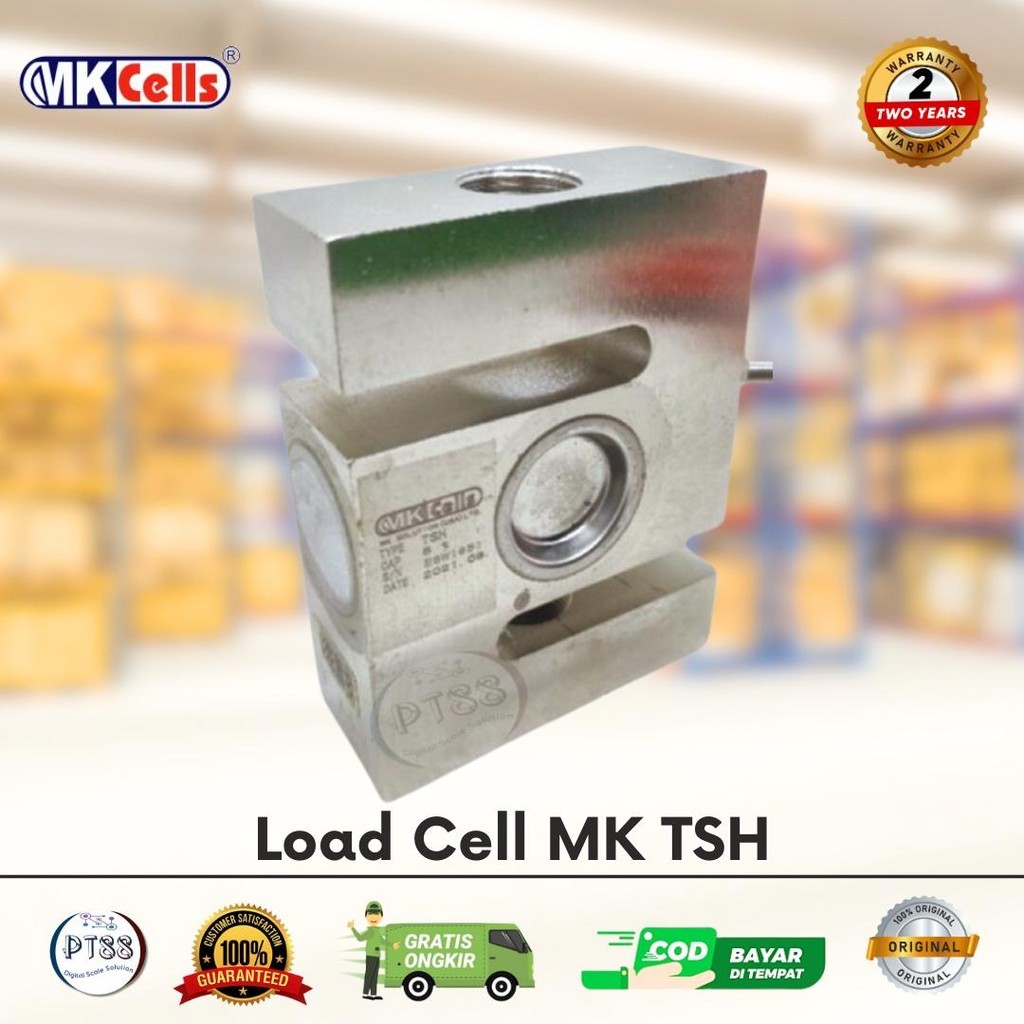 Loadcell Gantung/Loadcell Tarik MK CELL TSH 100Kg - 500Kg Tipe S - Tambah Mounting 100Kg - 500Kg