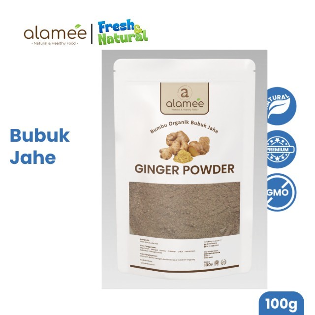 

ALAMEE Ginger Powder Jahe Putih Bubuk Minuman Herbal Bumbu Dapur Instan 100g fresh and natural