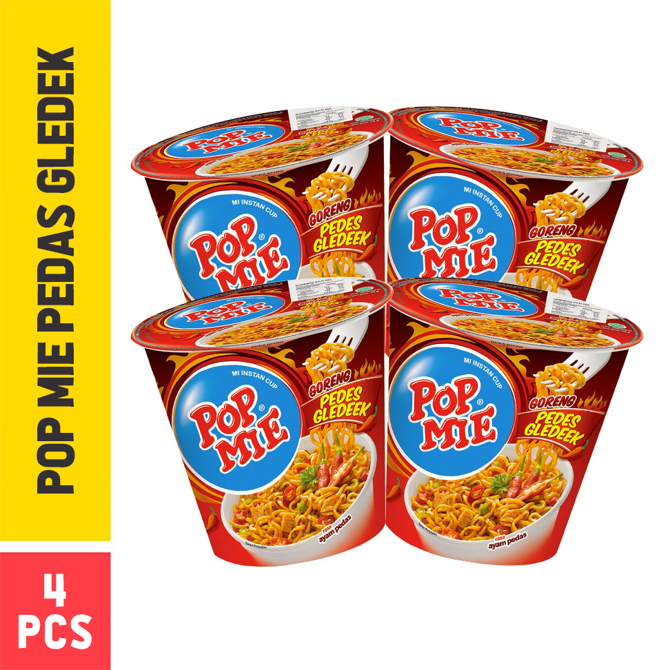 

4 PCS - Pop Mie Pedas Gledek 75 Gr