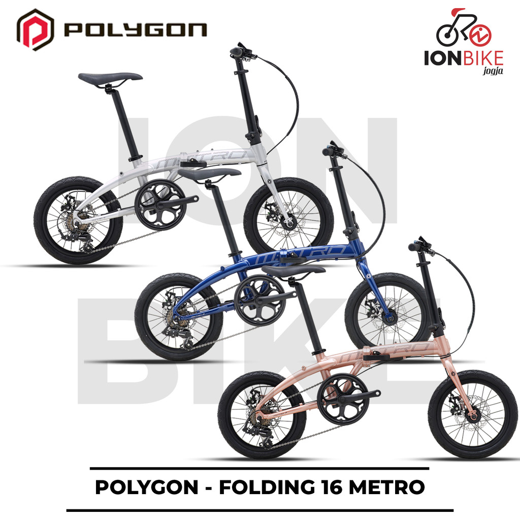 Sepeda Lipat 16 POLYGON METRO Terbaru Alloy Seli Folding Bike Frame Allumunium 7 Speed Murah Anak Se