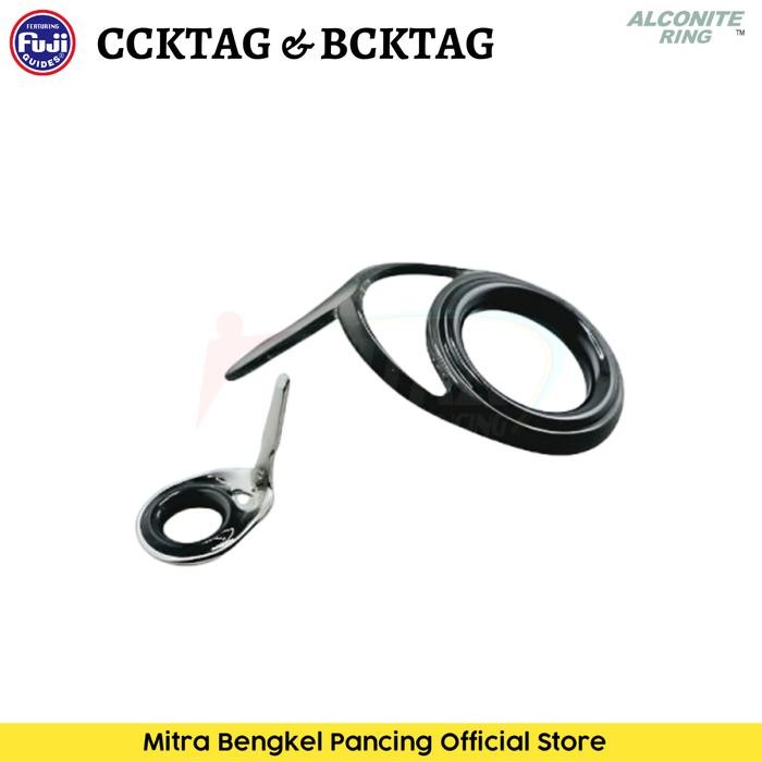 Ring Guide Fuji CCKTAG BCKTAG Alconite Silver Gunsmoke 1Pcs Cincin Joran Original Japan