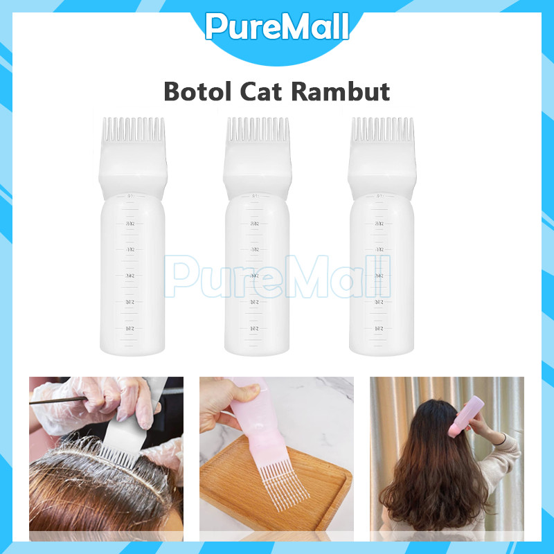 Botol Cat Rambut / Botol Wadah Pewarna Rambut / Alat Semir Rambut / Sisir Cat Rambut