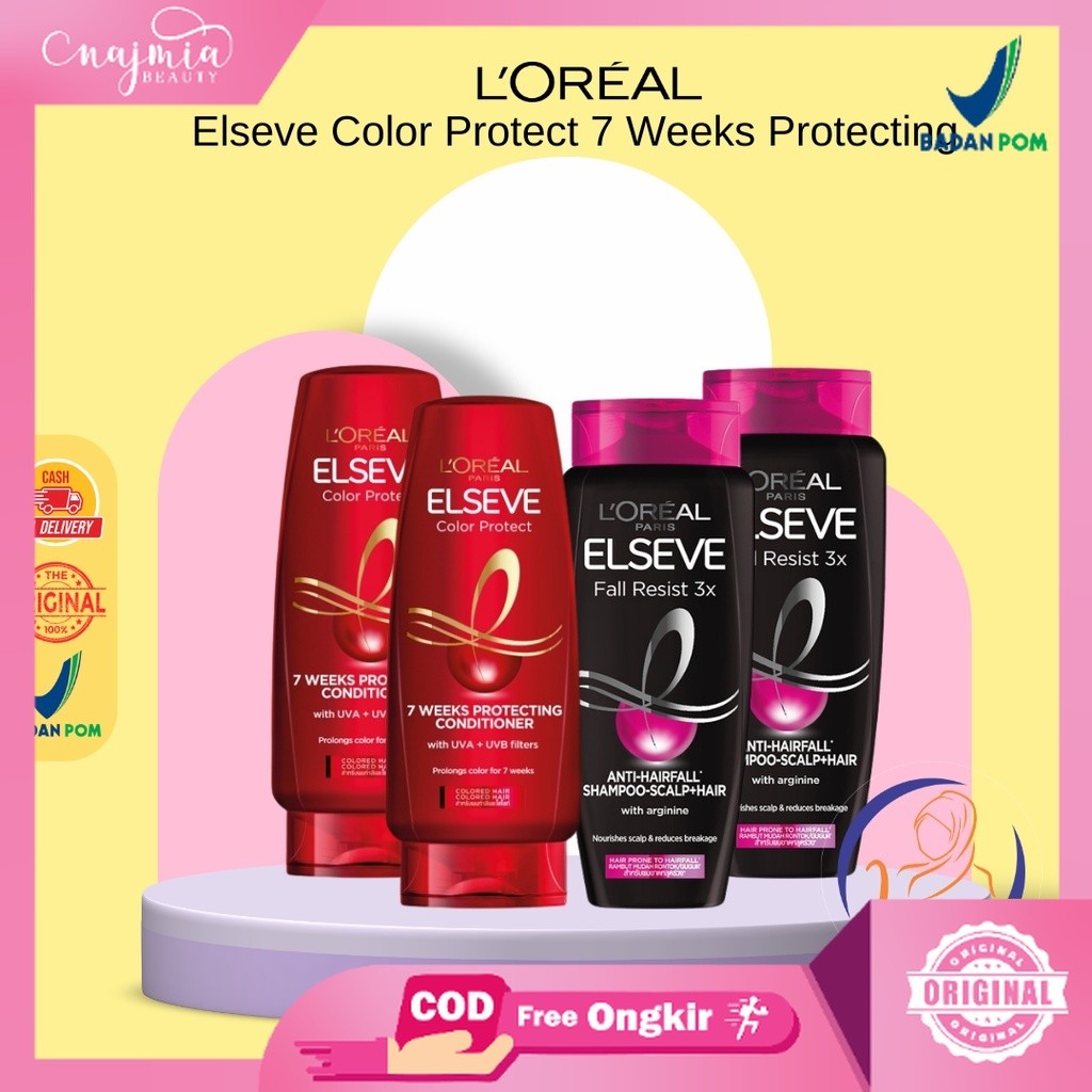 Najmia Ofc Loreal Paris Elseve Color Protect 7 Weeks Protecting Resist 3X Anti-Hairfall 155Ml | Sham