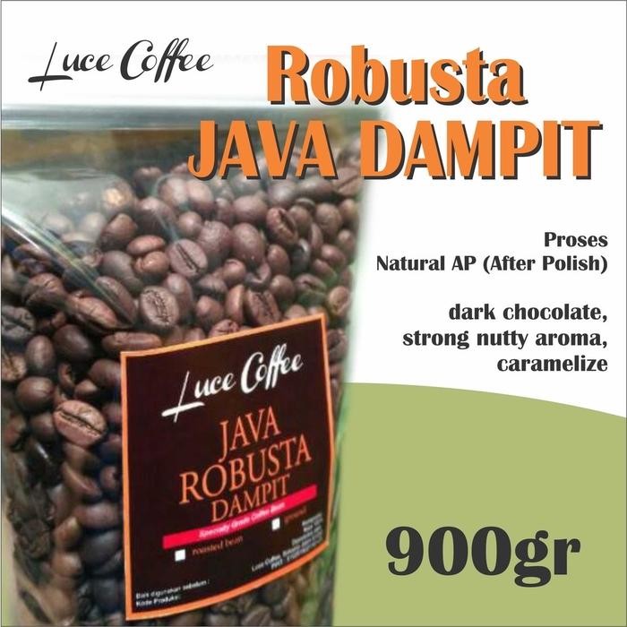 

Kopi Java Robusta Dampit 900gr - Luce Coffee - Biji atau Bubuk - Kasar-MedDark