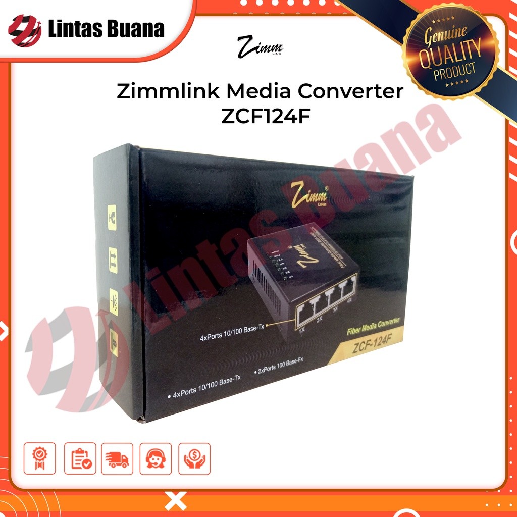Media Converter Zimmlink ZCF 124F