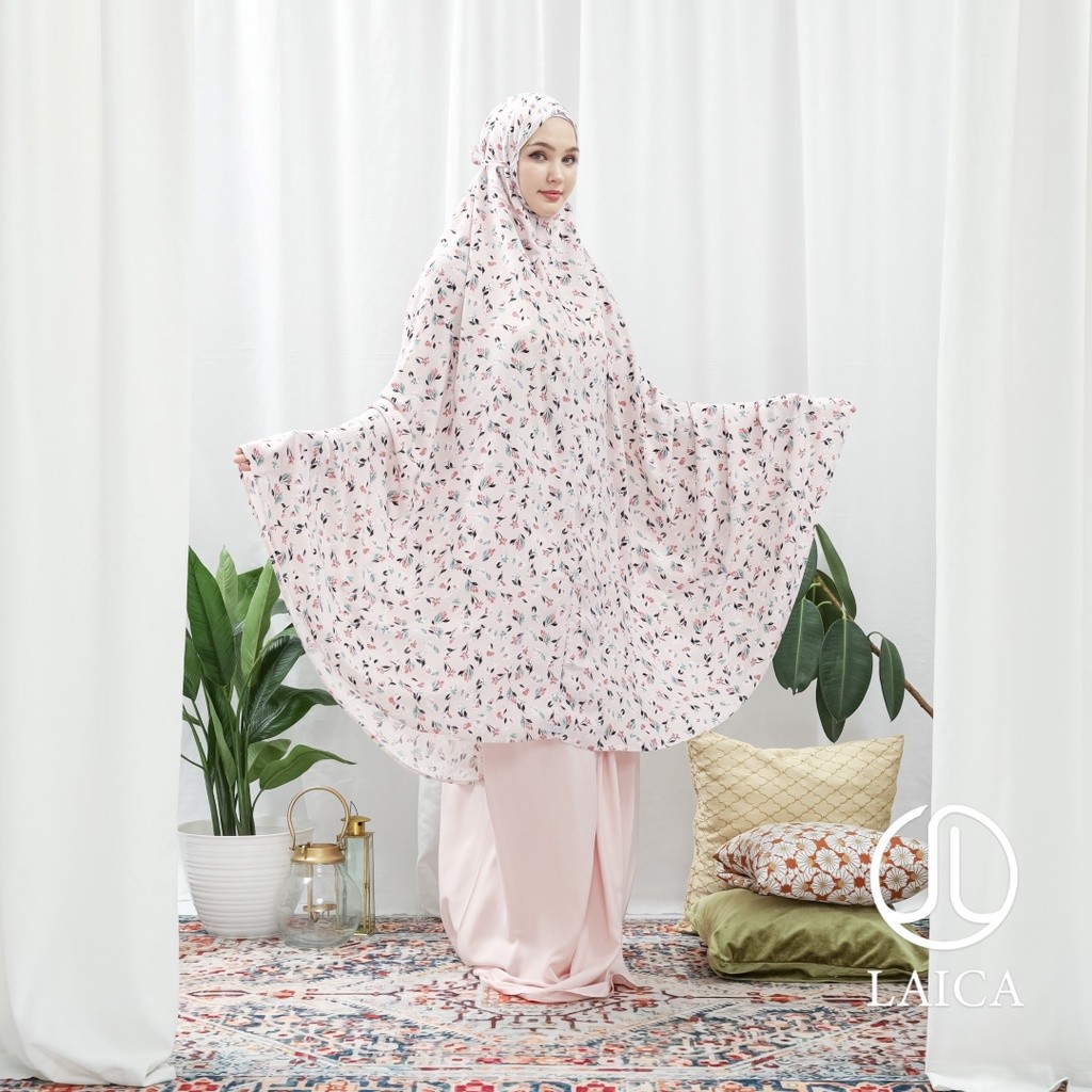 JUANXSHOP Mukena Laica Kombinasi Rayon Fleur 2in1 All Size