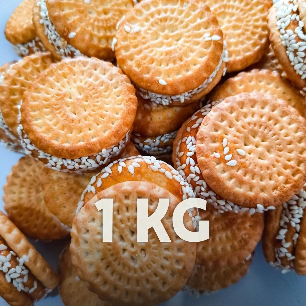 

[ 1KG/500GR/250GR ] Biskuit Marie Wijen Mini / Biskuit Caramel Wijen / / Biskuit Marie Wijen Cookies Manis