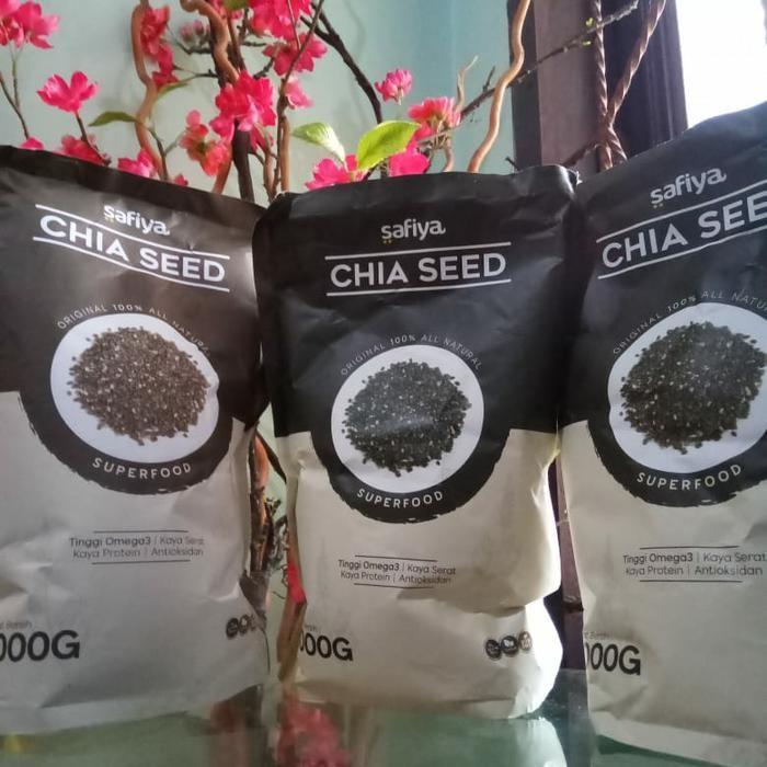 

CHIA SEED ORGANIK MEXICO / CHIA SEED ORIGINAL 1 KG - 1kg, kemasan polos