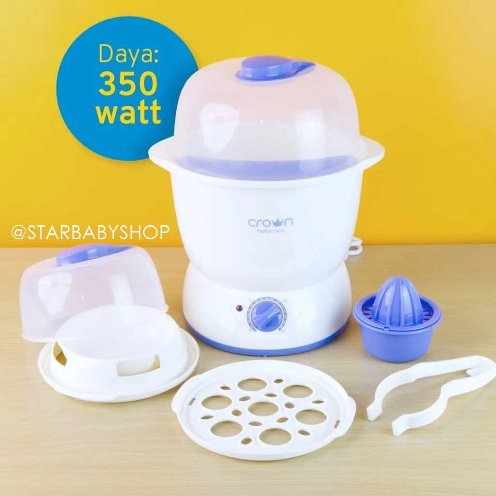 CROWN Steril Botol | Crown Sterilizer Elektrik | Crown Steril Botol Multifungsi Steamer | Crown Food