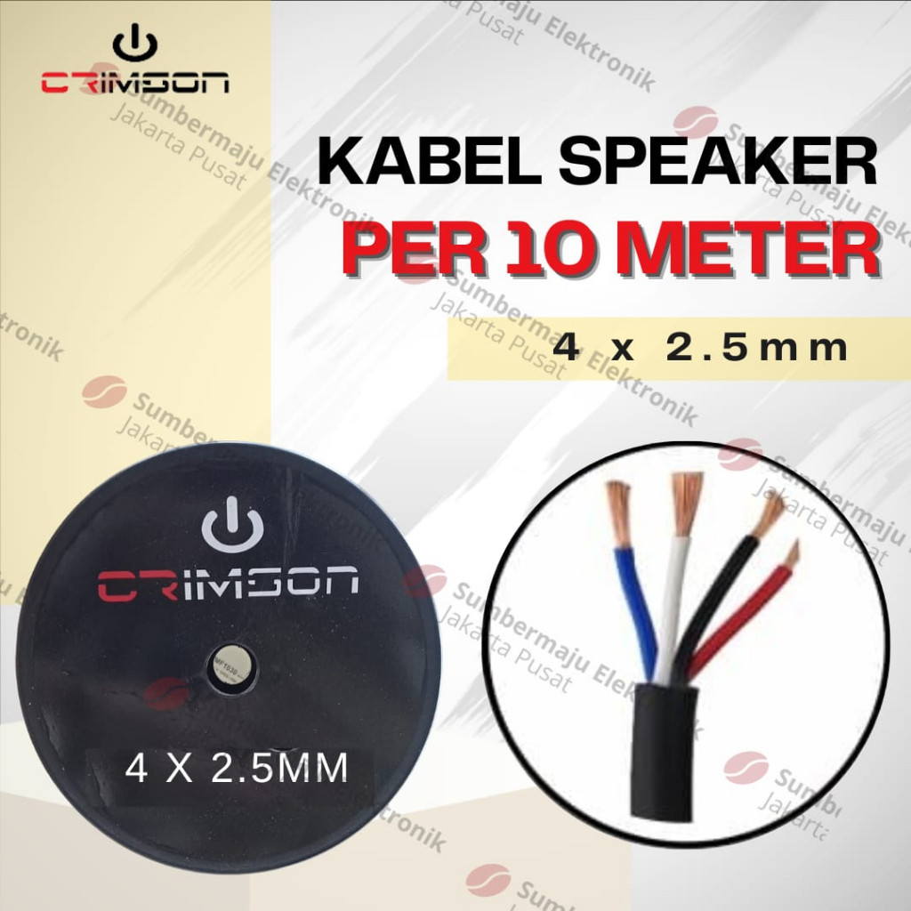 Kabel Speaker Crimson 4 x 2.5 mm original Crimson 4x2.5 mm 10 meter