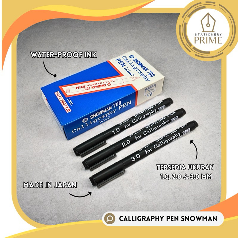 

Pulpen Kaligrafi Calligraphy Pen SNOWMAN FT 700 1.0 2.0 3.0 [PIECE]