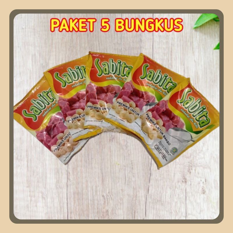 

SABITA tepung pengenyal bakso 35 gram ( 5pcs )