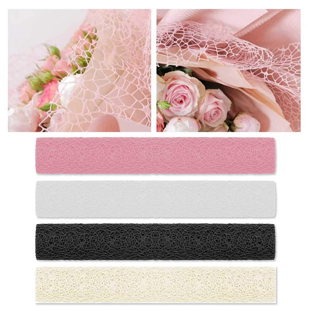 

50cm*5 Flower Wrapping Paper/Jaring Buket Bunga Korea Buket Jaring/jaring Flower wrapping buket/Roll Mesh Motif