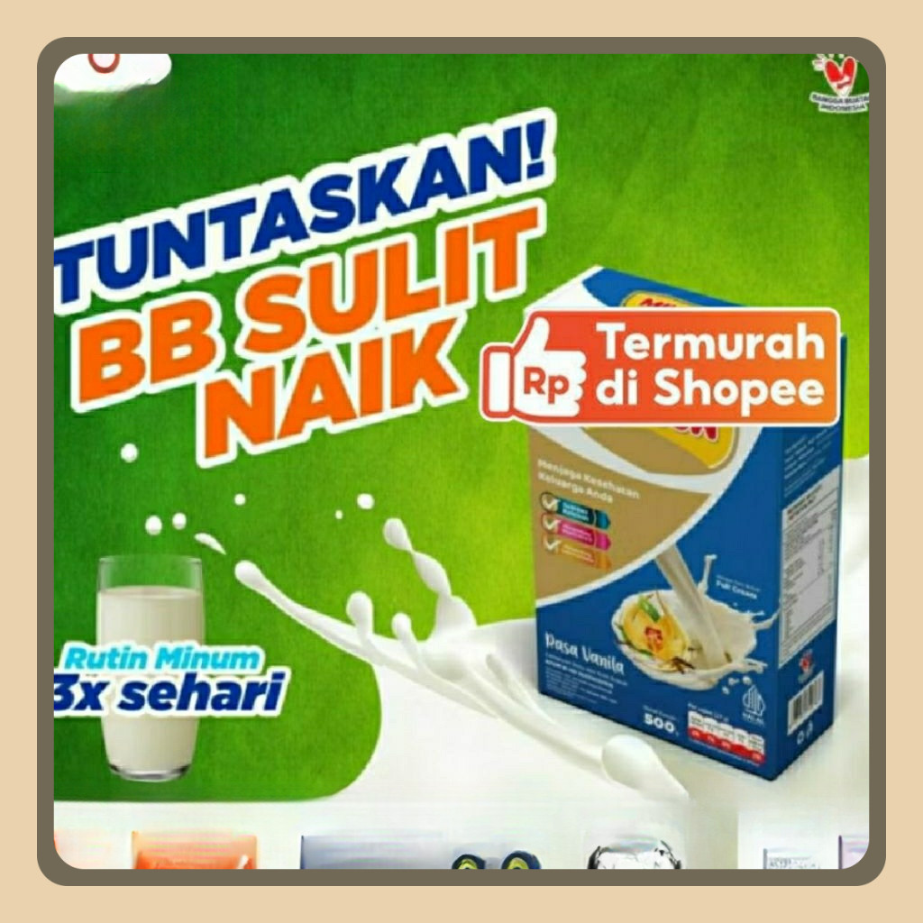 

HOT DEALS!! Susu Gemuk Kemasan 500 gram Protein Kalsium Anak BPOM