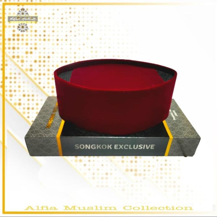 Peci Songkok Merah Marun - 5