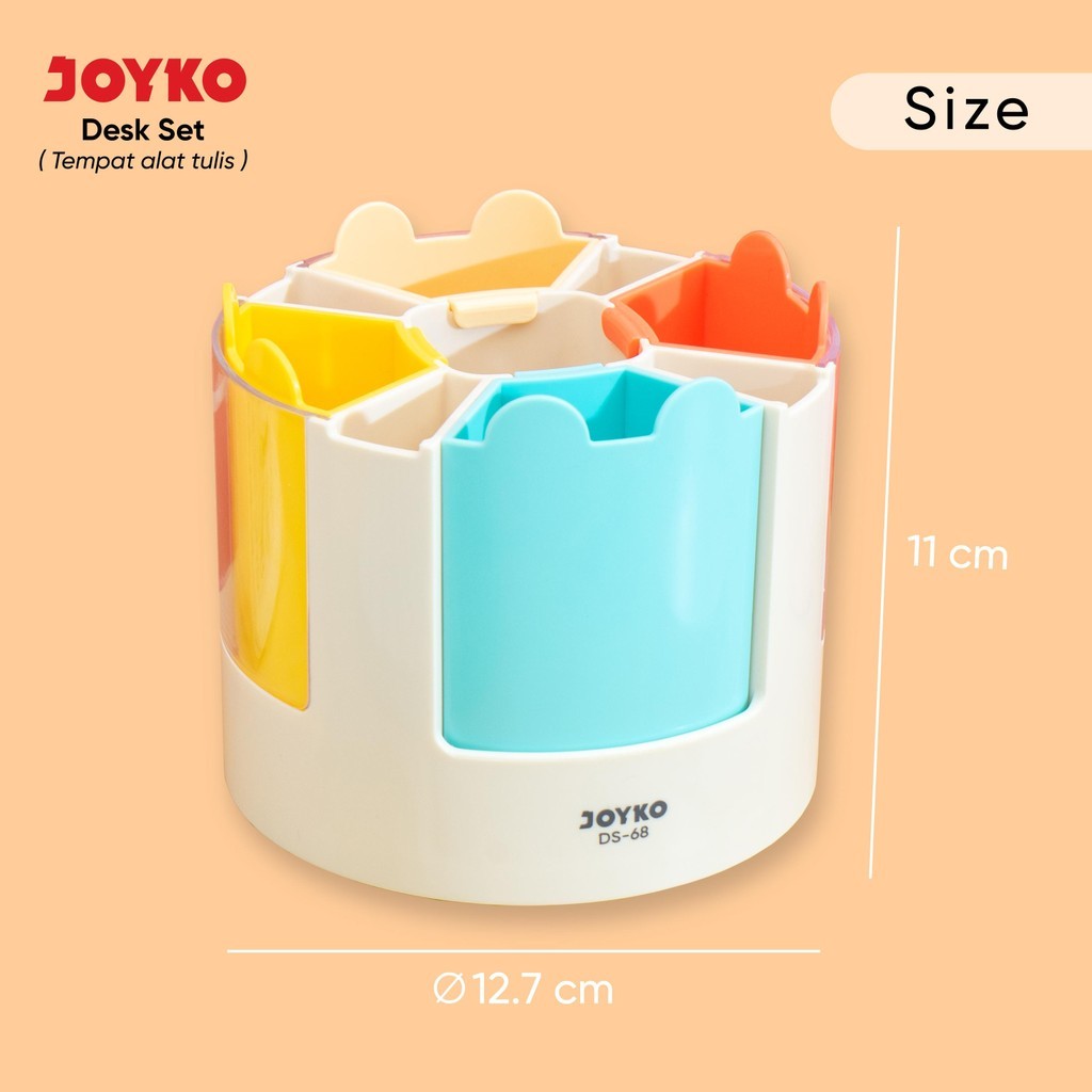

Desk Set Rotatable Joyko DS-68 | Tempat Alat Tulis Dapat Diputar DS-68 | Organizer meja