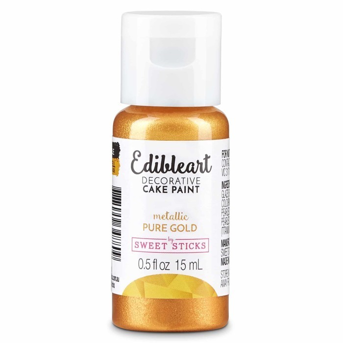 

Pure Gold Edible Art Paint Sweet Sticks Cake Kue Pewarna 15 ml