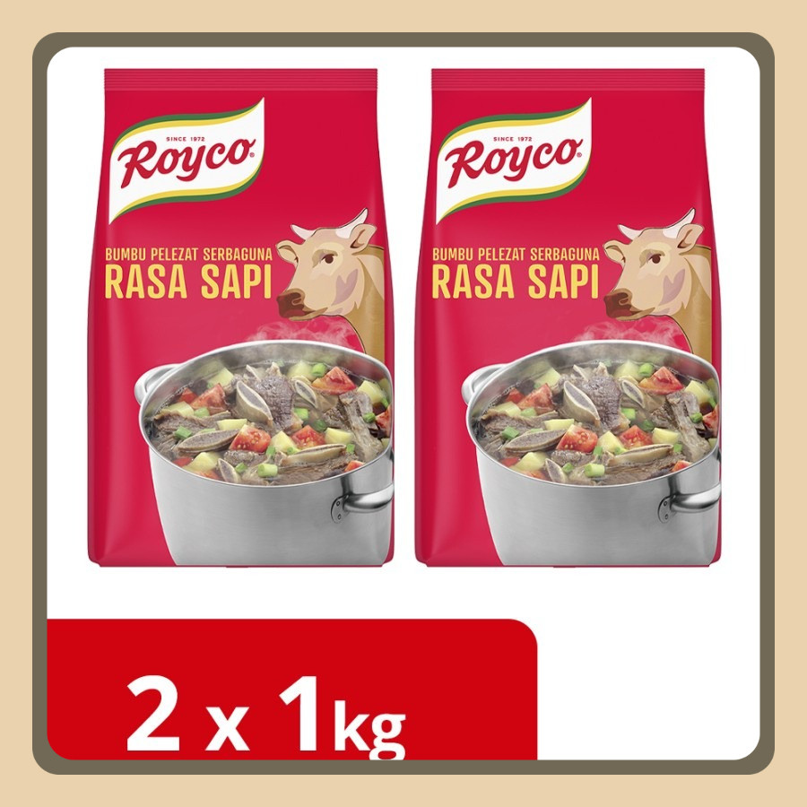 

Royco Bumbu Penyedap Rasa Sapi Pouch 1Kg Twin Pack