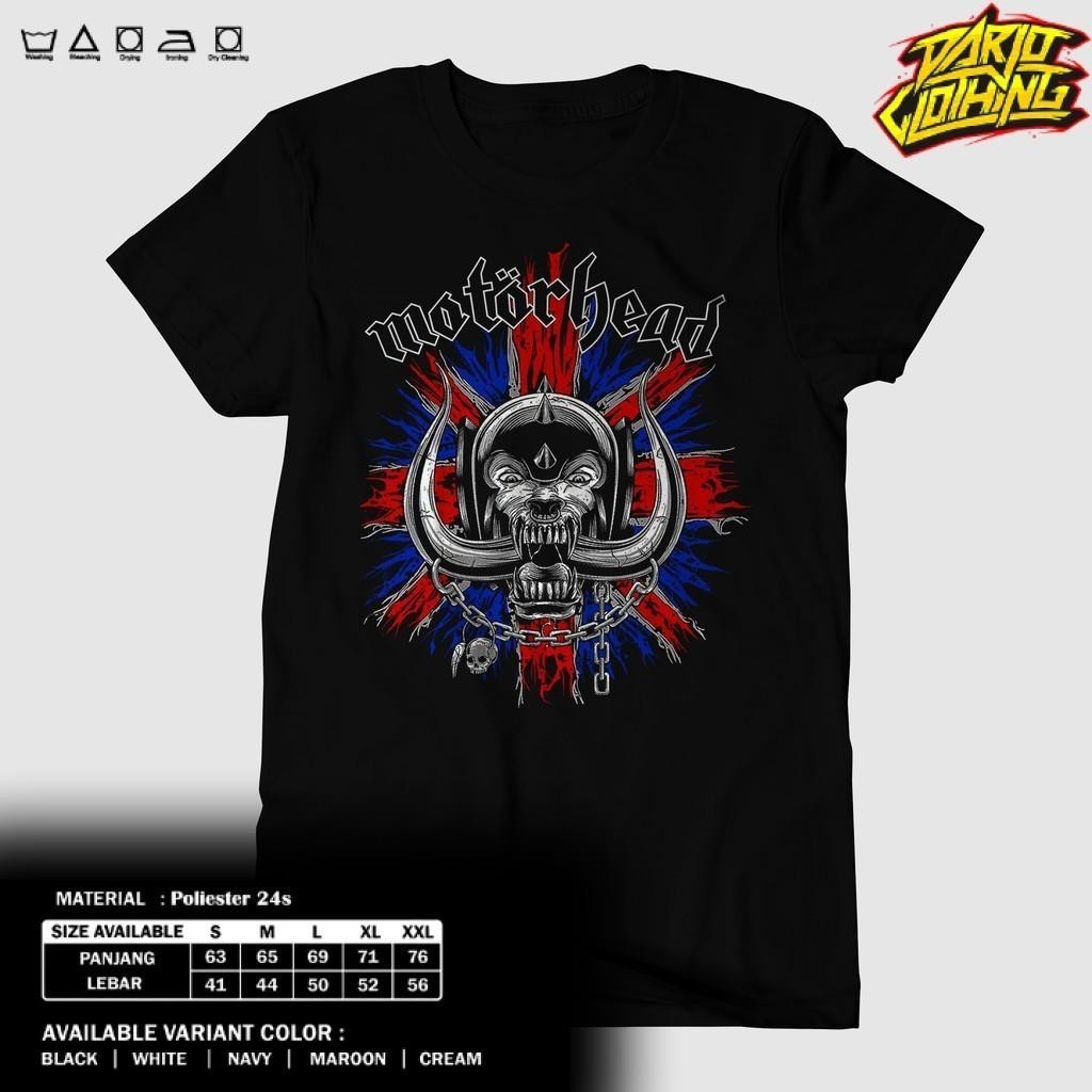 Kaos DarjoClothing -  KAOS BAND - KAOS MOTORHEAD- BAJU MOTORHEAD ENGLAND -  BAJU MOTORHEAD