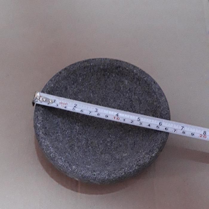 COBEK BATU BUBUTAN MESIN DARI BATU ASLI TANPA ULEKAN 16CM