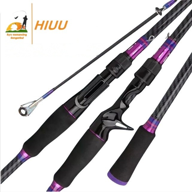 HIUU Alat Pancing Bahan Karbon Berkualitas Tinggi / Joran Lempar Bahan Serat Karbon / Joran Pancing 