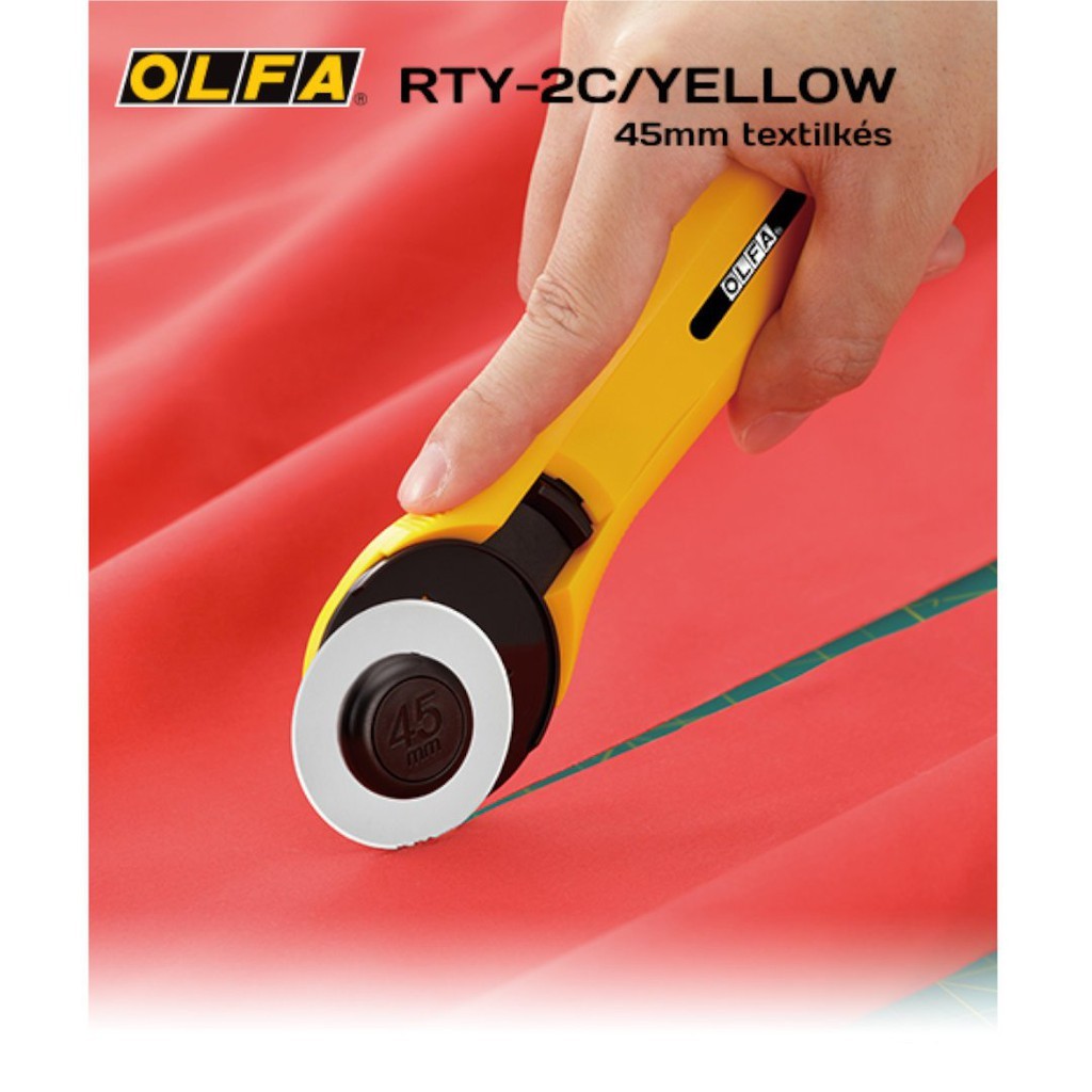 

OLFA RTY-2C/YEL Alat Gunting Kain 45 mm Rotary Cutter 45mm