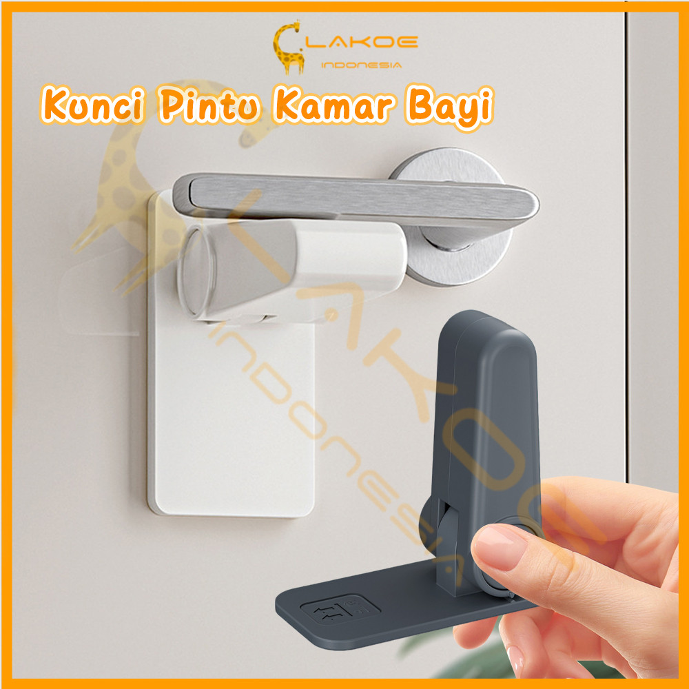 Lakoe Kunci Pengaman Anak Penahan Handle Pintu Baby Safety Lock Lemari