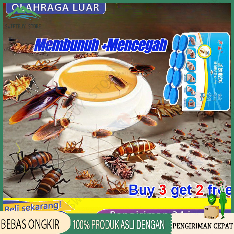 racun kecoa 8 pcs / karton perangkap kecoa pembasmi kecoa paling ampuh anti kecoa perangkap kecoa mo