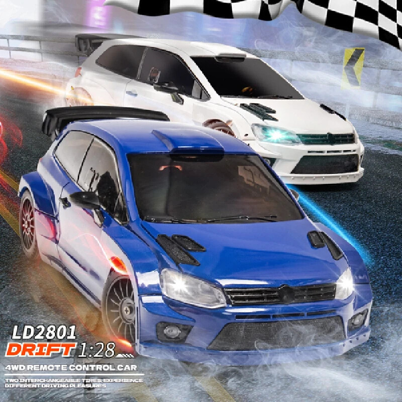 LD2801 mini rc drift full propo 2.4ghz 4WD VW POLO rc car on road