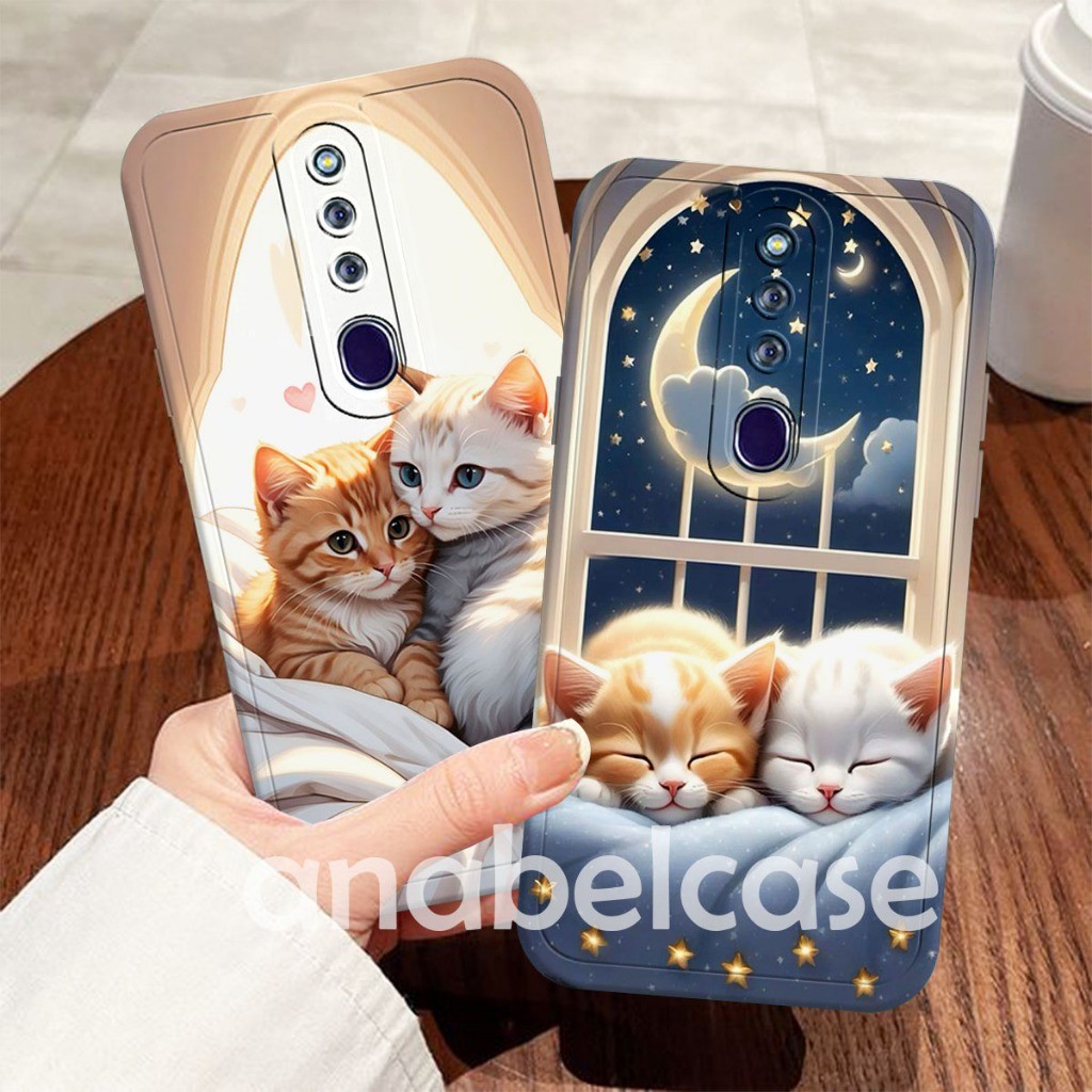 Softcase OPPO F11/F11 PRO/ F5 / F7 / F9 Casing Softcase Kesing Lucu Cesing Phone Soft Casing Kucing 
