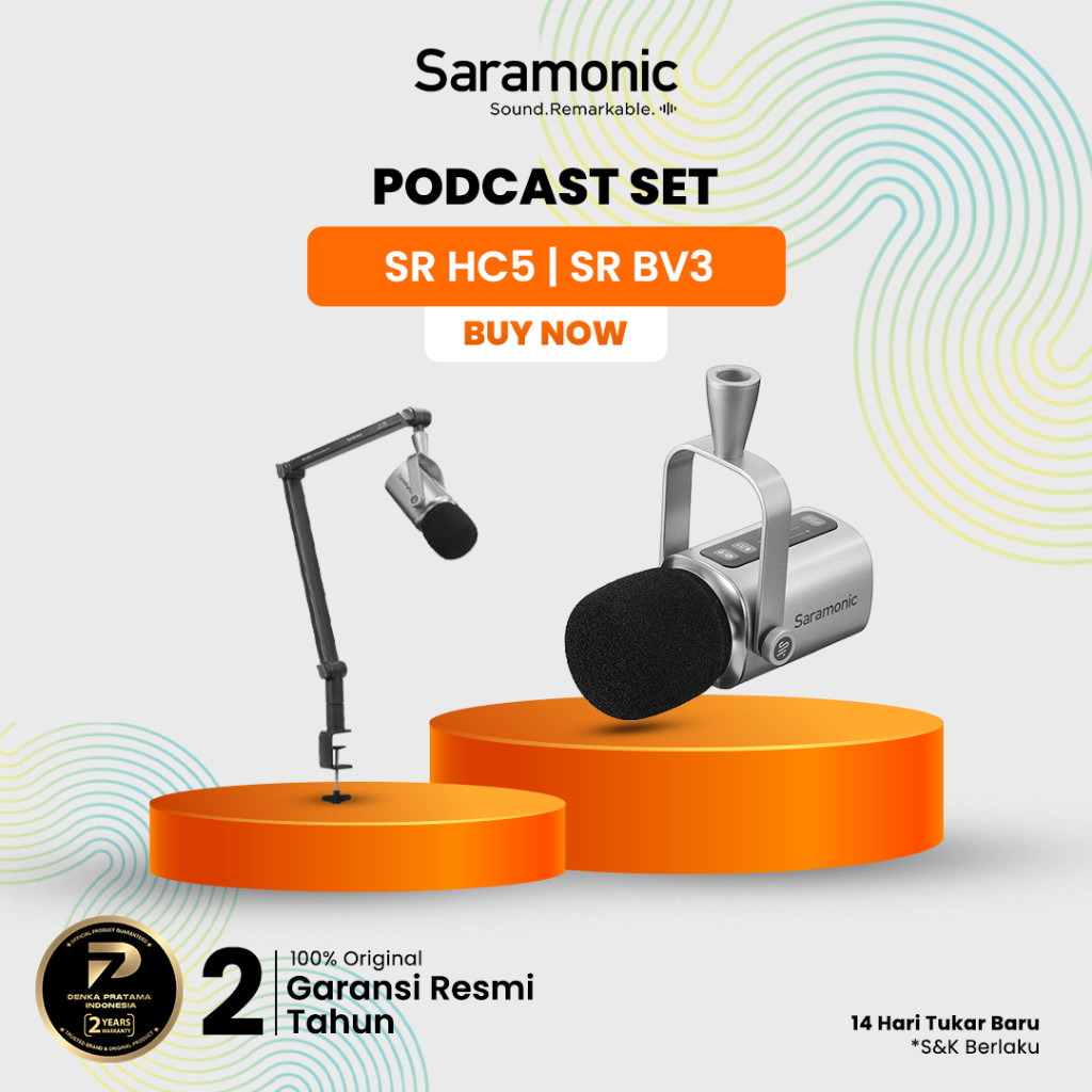 Saramonic Podcast Set SR-BV3 with HC-5