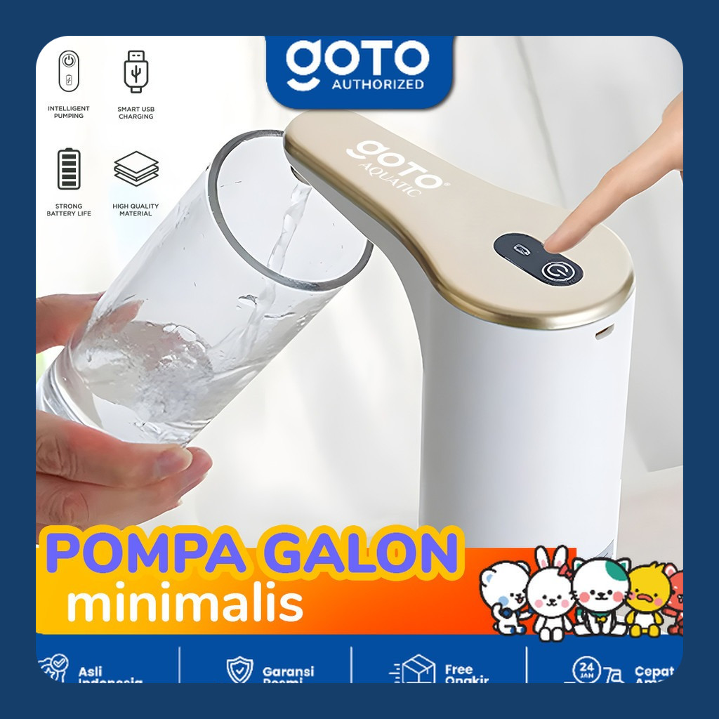 Goto Aquatic Pompa Galon Elektrik Dispenser Air Minum Pump Charge USB