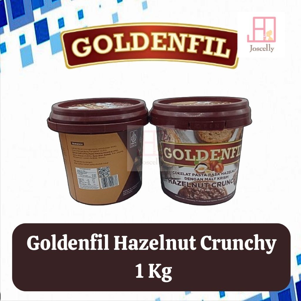 

JOSCELLY.ID GOLDENFIL Hazelnut Crunchy 1kg / 1 kilogram