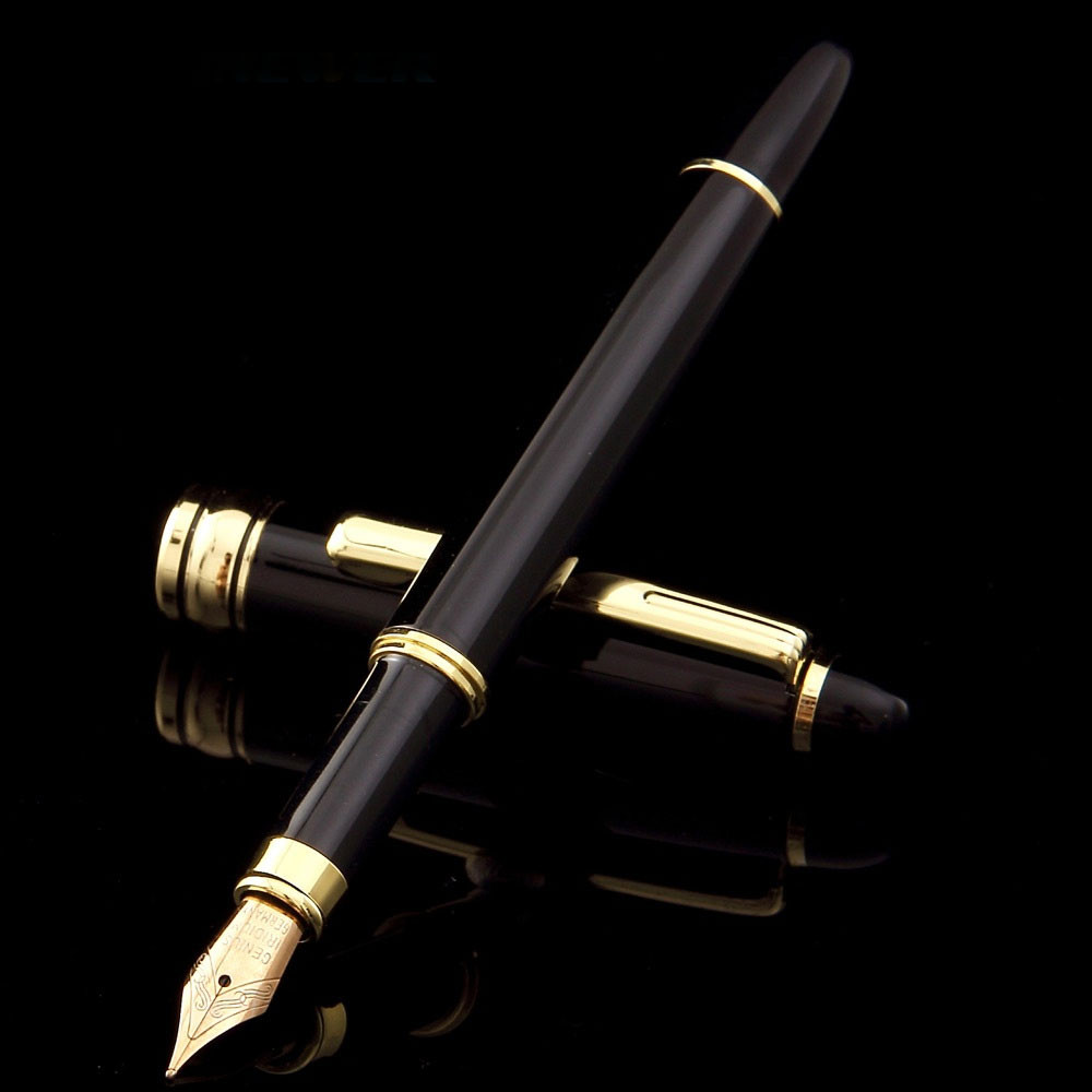 

STONEGO 5 SIZE lassical Metal Black Fountain Pen Converter Calligraphy Pens for Writing Drawing Journal Business Gift Pens