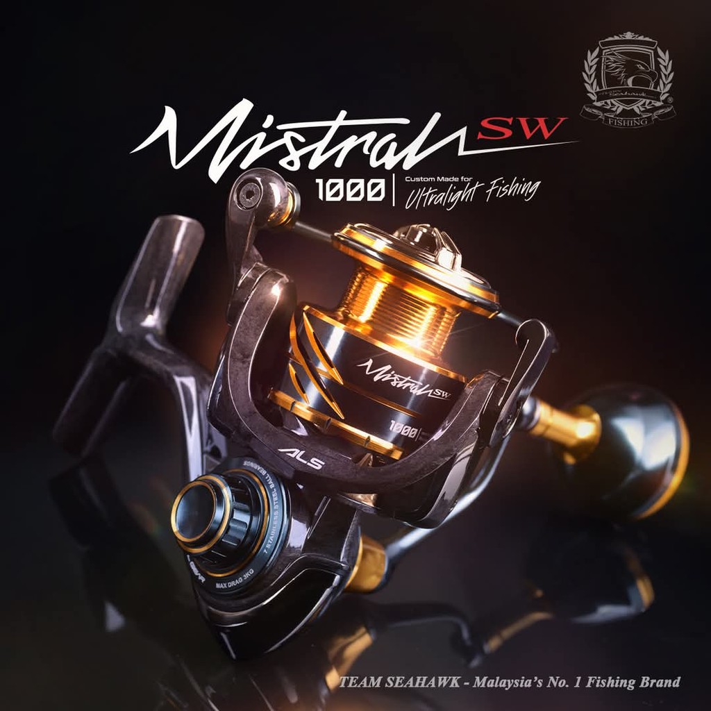 SEAHAWK Reel Spinning Mistral 1000SW - Fishing Reel