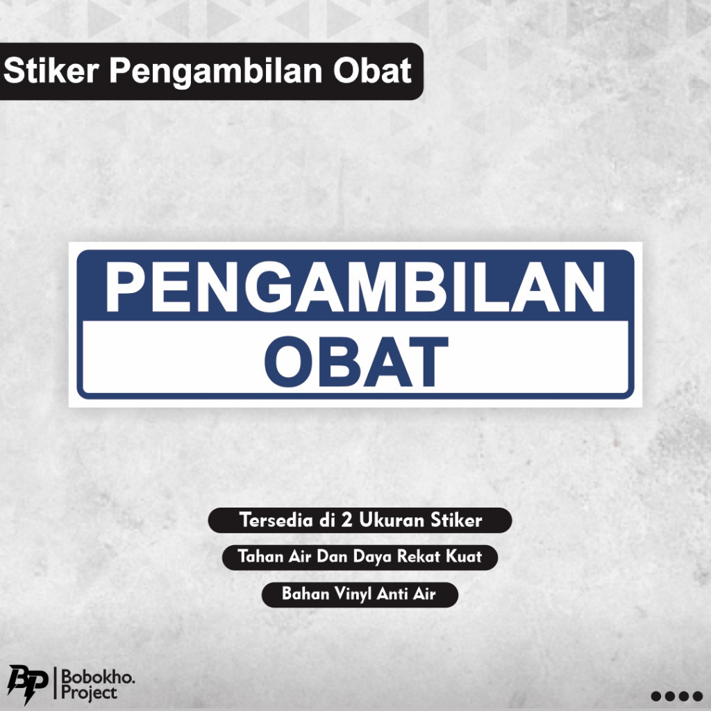 

Stiker Pengambilan Obat / Stiker Penyerahan Obat / Stiker Apotek / Stiker Klinik / Stiker Puskesmas