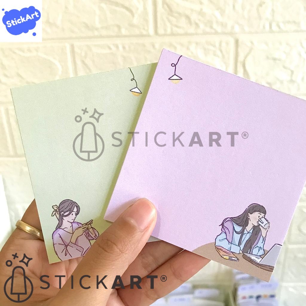 

[STICKART] Custom Memopad 7,5x7,5cm HVS 80gsm 30/20 Lembar BAHAN DAN KWALITAS PREMIUM