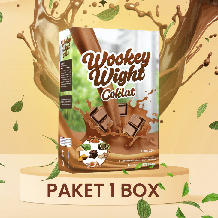 

PROMO TERMURAH!!! 1 BOX Wookey Weight Coklat - Susu Penambah Berat Badan 200gr Paket Nutrisi 1 Box