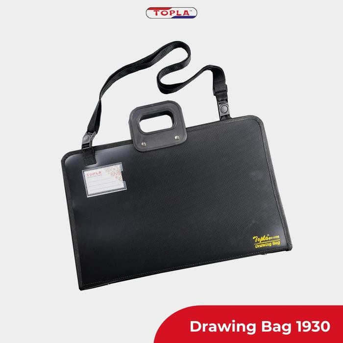 

ANDMA Tas Buku Gambar A3 / Drawing Bag A3 / Tas Tenteng A3 / Topla - Hitam