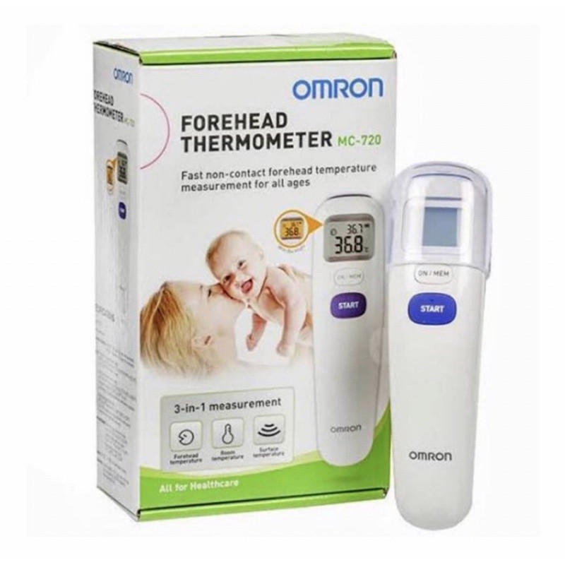 OMRON TERMOMETER DIGITAL DAHI  MC720 / THERMOMETER INFRARED OMRON MC720 / OMRON FOREHEAD THERMOMETER
