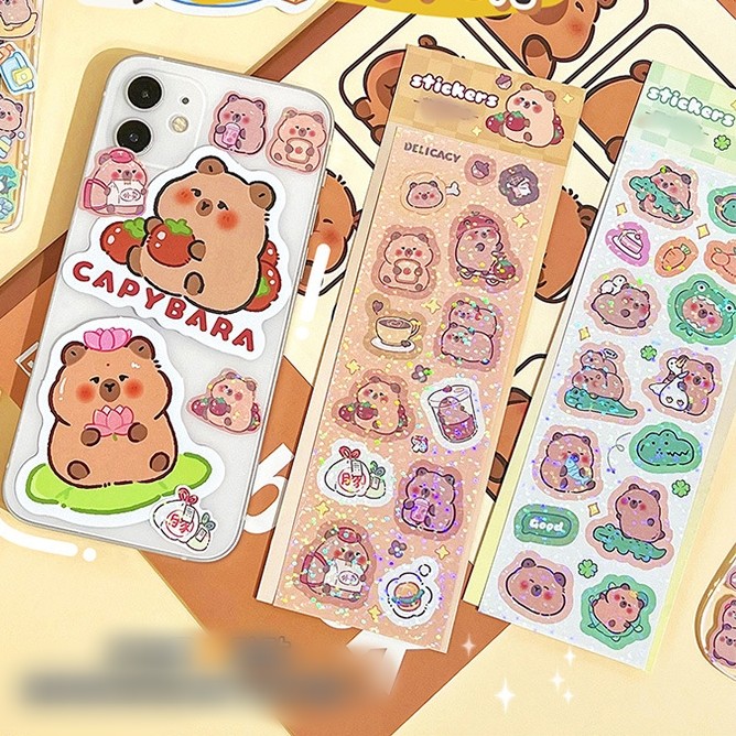 

Sticker Korea Blink Blink Capybara Cute Viral Sticker Creative Mainan Anak Unik