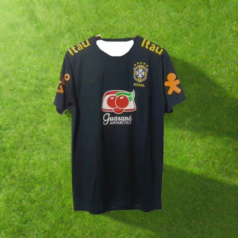 2025 Brazil Pre-Match Breathable Soccer Jersey Summer Quick-Dry Football Training Short-sleeved Tees