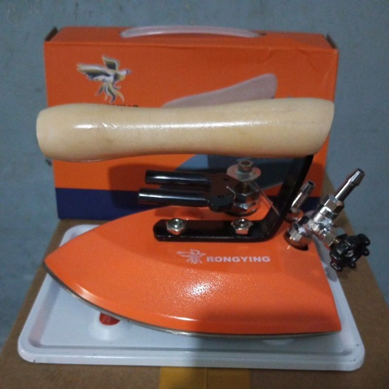 RONGYING Kepala Setrika Uap Boiler Laundry / Gosokan Uap Boiler Laundry 56 Lubang NEW