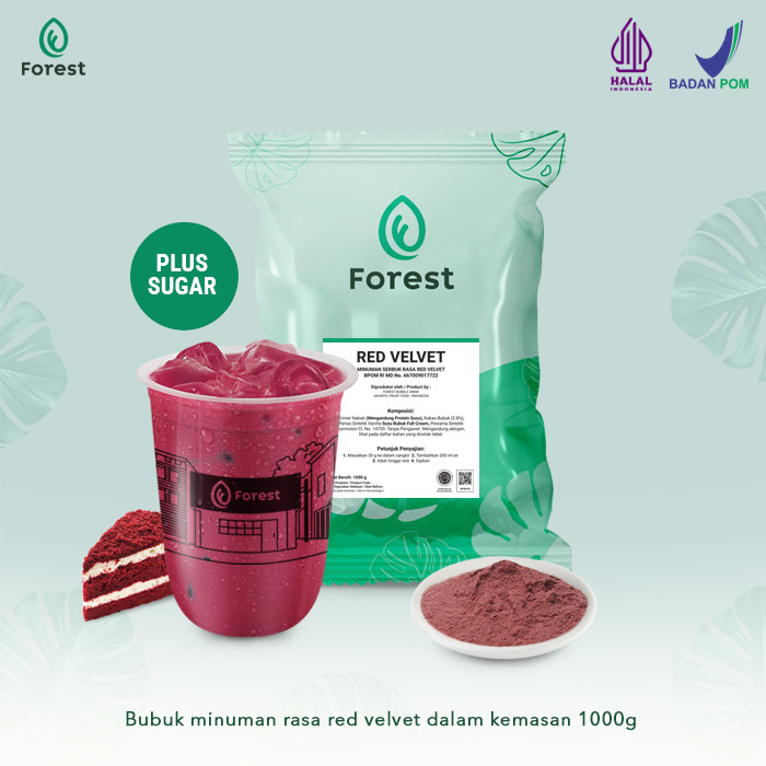 

Bubuk Minuman RED VELVET PLUS GULA Powder 1000 gr - FOREST