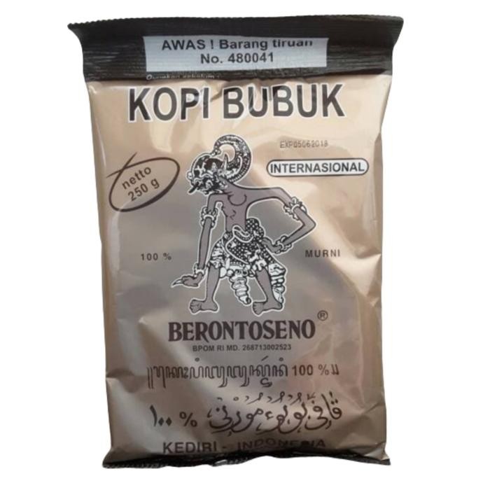 

Kopi Bubuk Berontoseno Internasional 250 gram - 100% Kopi Murni - Kopi hitam