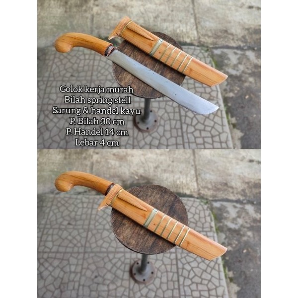 golok potong kayu golok serbaguna golok baja kualitas siap pakai 068