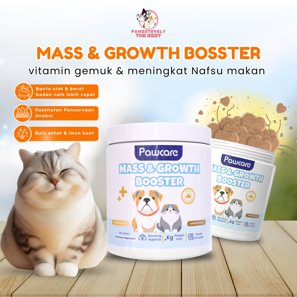 Vitamin Penggemuk Kucing - Mass & Growth Vitamin - Supplemen Pertumbuhan Kucing - Vitamin Kucing Kec