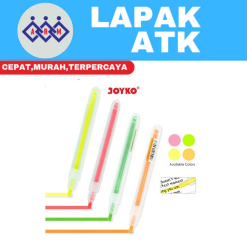 

Highlighter Penanda Berwarna Joyko HL-73 ~ 76 + Best Seller