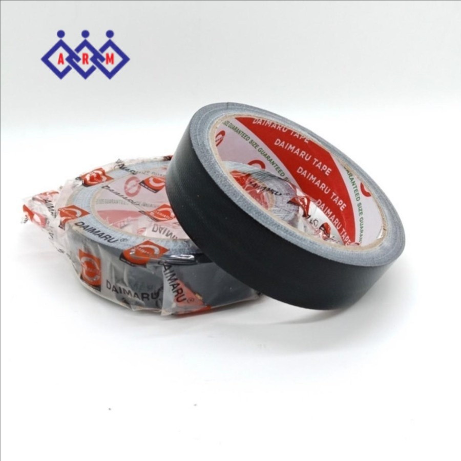 

Lakban Linen kain Hitam Daimaru 24 mm / cloth Tape 1 Inch Daimaru +++LT2 Best Seller