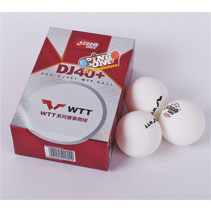 Bola DHS WTT DJ40+ Tenis Meja Bintang 3